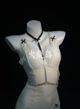 火烧岛 无法想象高级御姐风 蕾丝透纱裙 可内搭