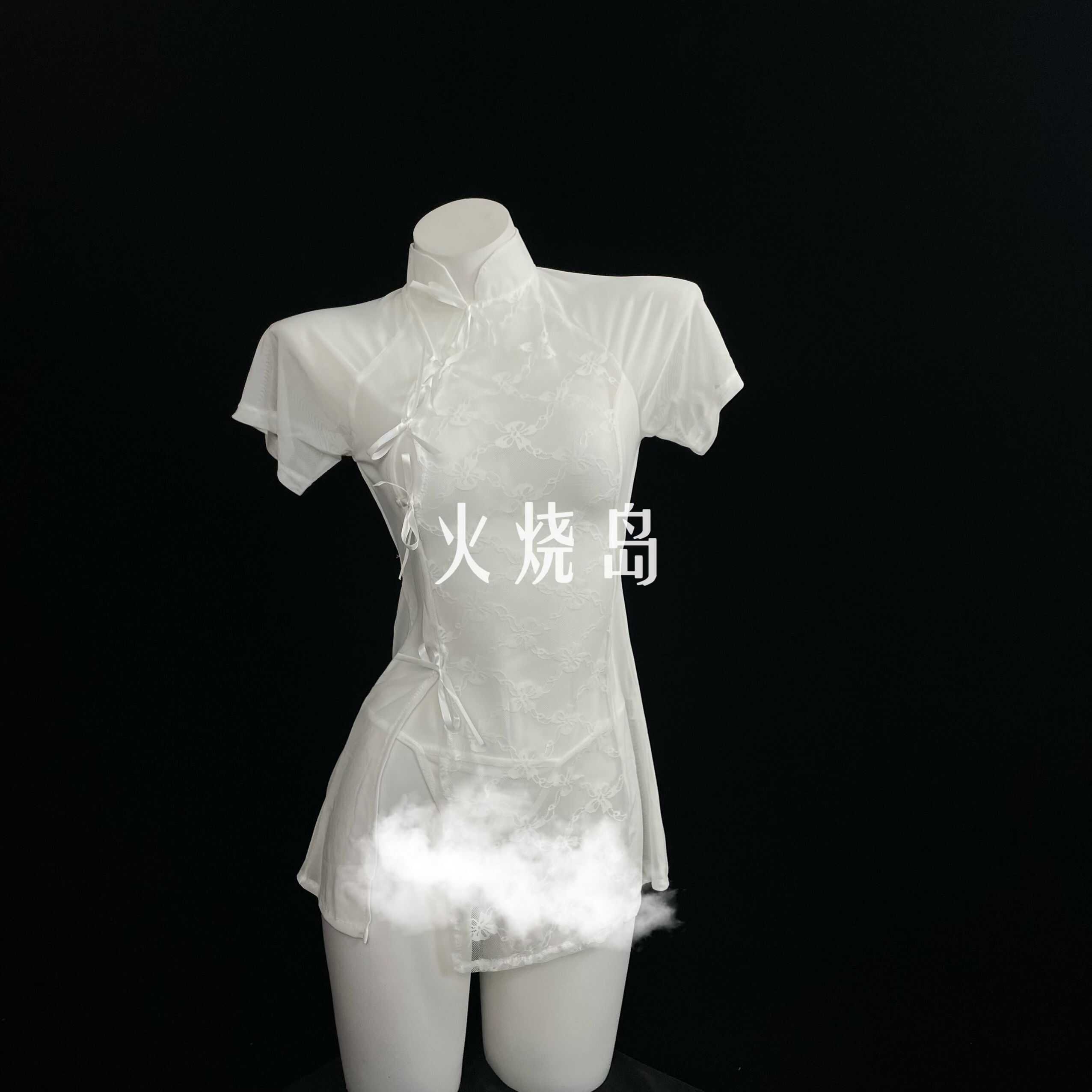 旗袍套装性感月光雪白内衣火烧岛