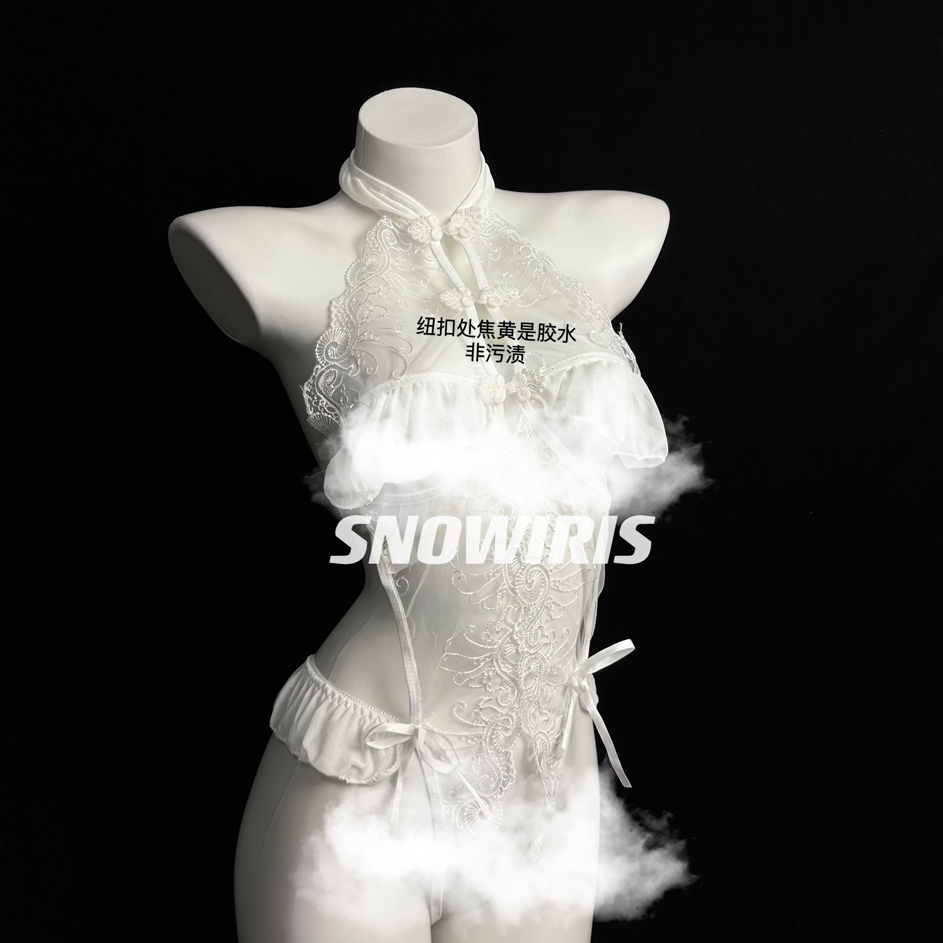 蕾丝旗袍火烧岛无钢托性感