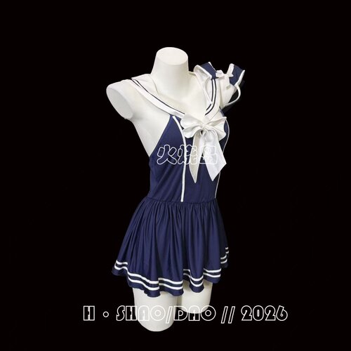 性感水手服学院风兔兔睡裙qqny