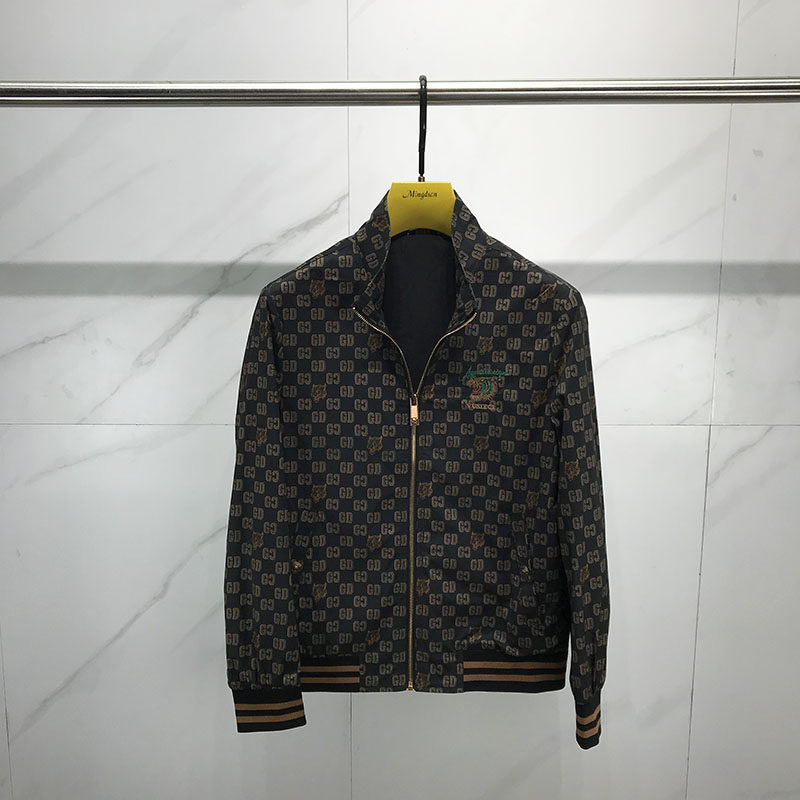 2026春季新款个性数码印花立领夹克男士修身百搭帅气流行薄款外套