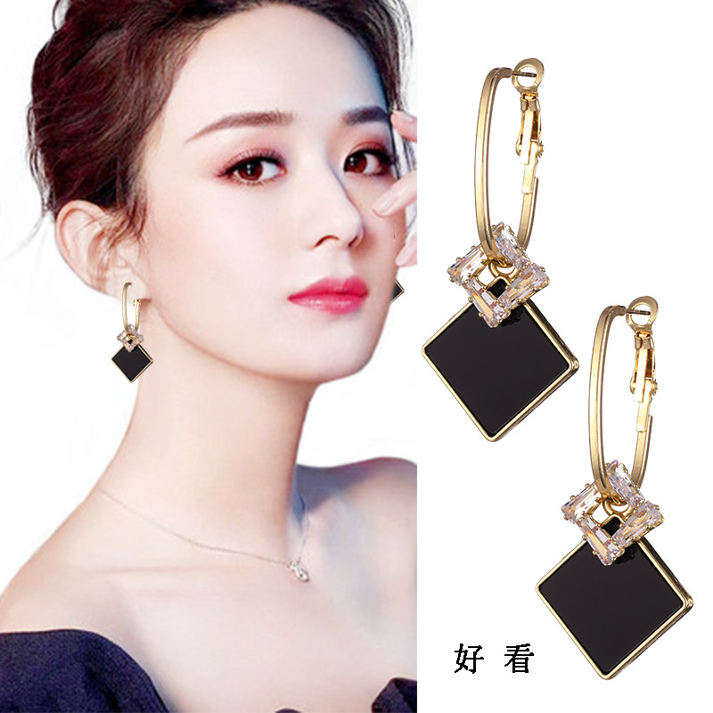 大耳坠S925银针时尚女性耳环耳钉