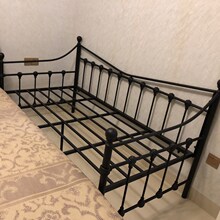 欧式铁艺沙发床儿童床带护栏男孩女孩公主床简易加宽拼接床婴儿床