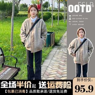 巴洛克美式 2022年新款 vintage棒球服秋装 夹克外套女春秋款 秋冬季