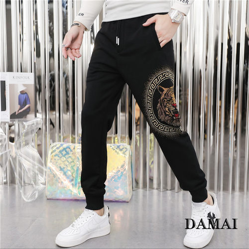 老虎烫钻欧洲站休闲裤时尚运动裤