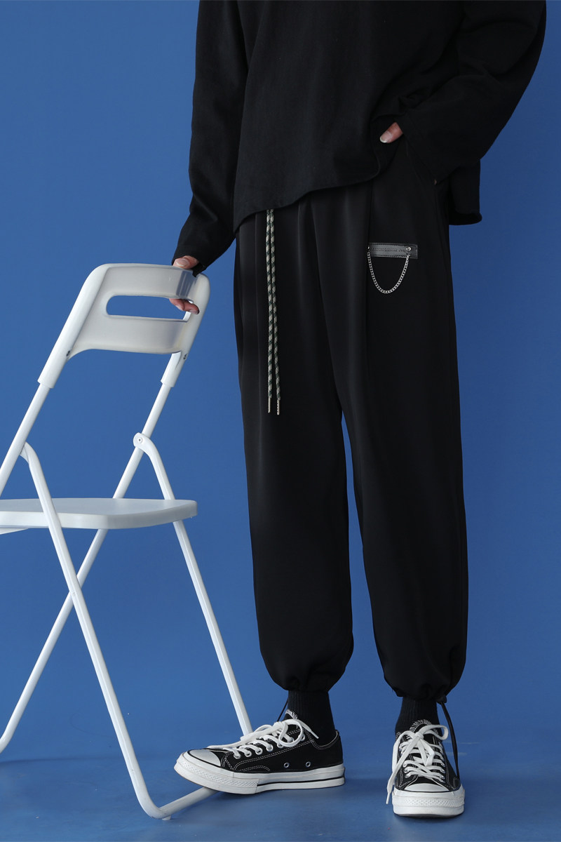 2021年新款直筒西裤男春秋潮牌宽松韩版垂感休闲裤子c,男装休闲裤,电商C305A