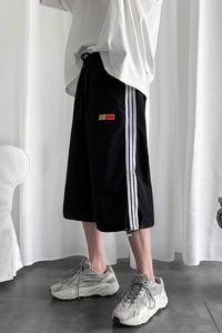 夏季新款男士短裤直筒七分裤子宽松运动休闲裤Q图片