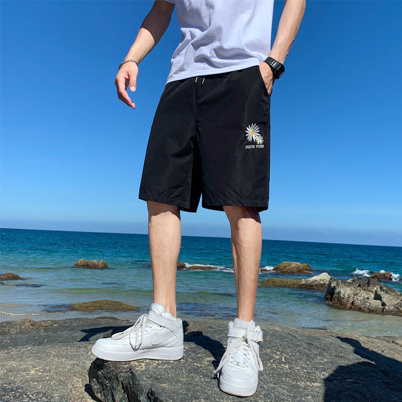 2021夏季新款潮流时尚休闲短裤男韩版宽松潮牌五分裤男图片