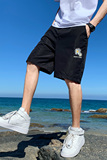 夏季新款短裤韩版潮流小雏菊宽松休闲五分裤男d，男装休闲裤，电商C305A
