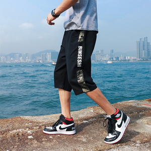 夏季韩版潮流宽松工装短裤休闲运动七分裤Q图片