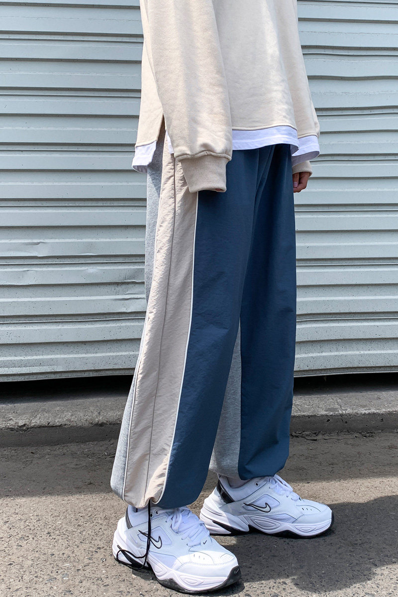 2021春季宽松阔腿抽绳束脚休闲卫裤潮流百搭休闲九分裤男,男装休闲裤,电商C305A