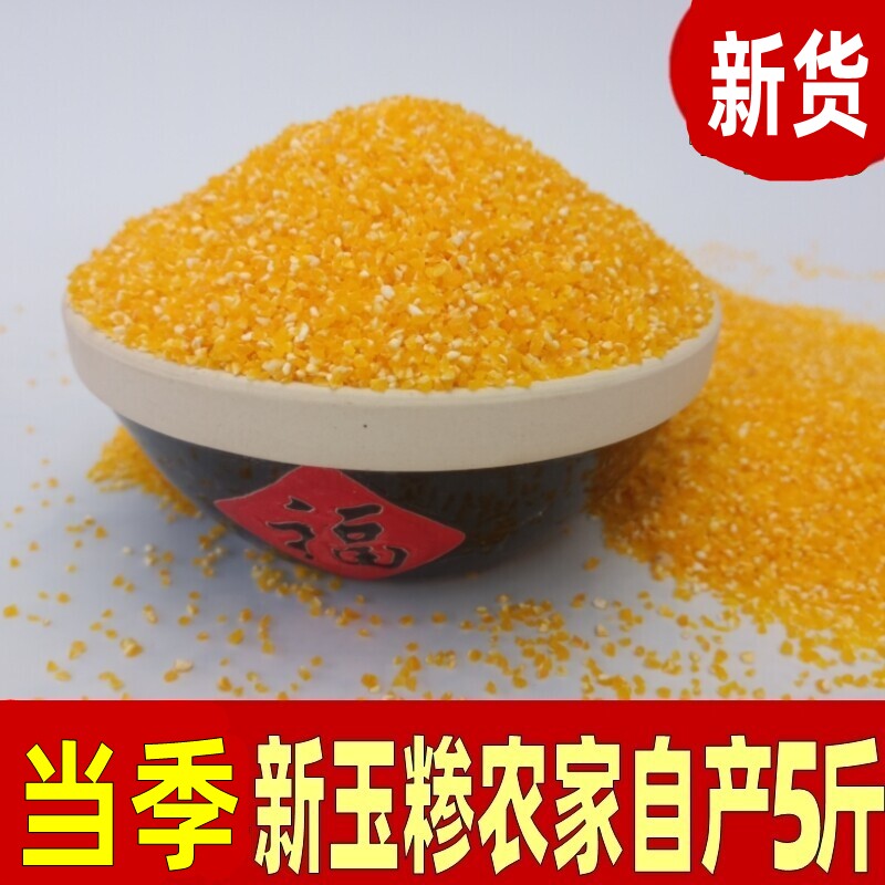 棒子新玉米渗安徽农家自产杂粮小渣子细玉米糁小颗粒玉米糊500g