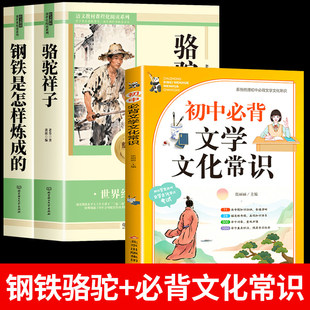 【赠考点】骆驼祥子和钢铁是怎样炼成的七年级必读正版书原著完整版配套人教版七年级下册初一课外阅读书籍初中必背文学文化常识