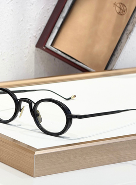 JMM VARDA双圈板材β钛金属轻便小巧复古圆框光学眼镜男近视镜架