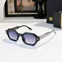 Cross-Border Handmade Project 05 Acetate Plate Rivet-Decorated Polygonal Sunglasses Unisex Style Sunglasses