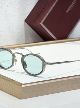 JMM ARAGON日本定制板材钛金属镜腿多边形墨镜男女光致变色太阳镜