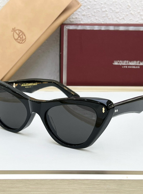 跨境JACQUES JMM KELLY日本手工猫眼太阳镜女加厚板材墨镜UV400