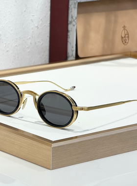 日本手工JMM VARDA限量版钛金属复古圆框太阳镜男女光致变色墨镜