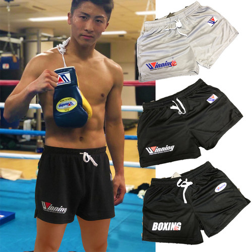 winning训练跑步速干运动健身短裤男四分三分裤散打拳击泰拳搏击