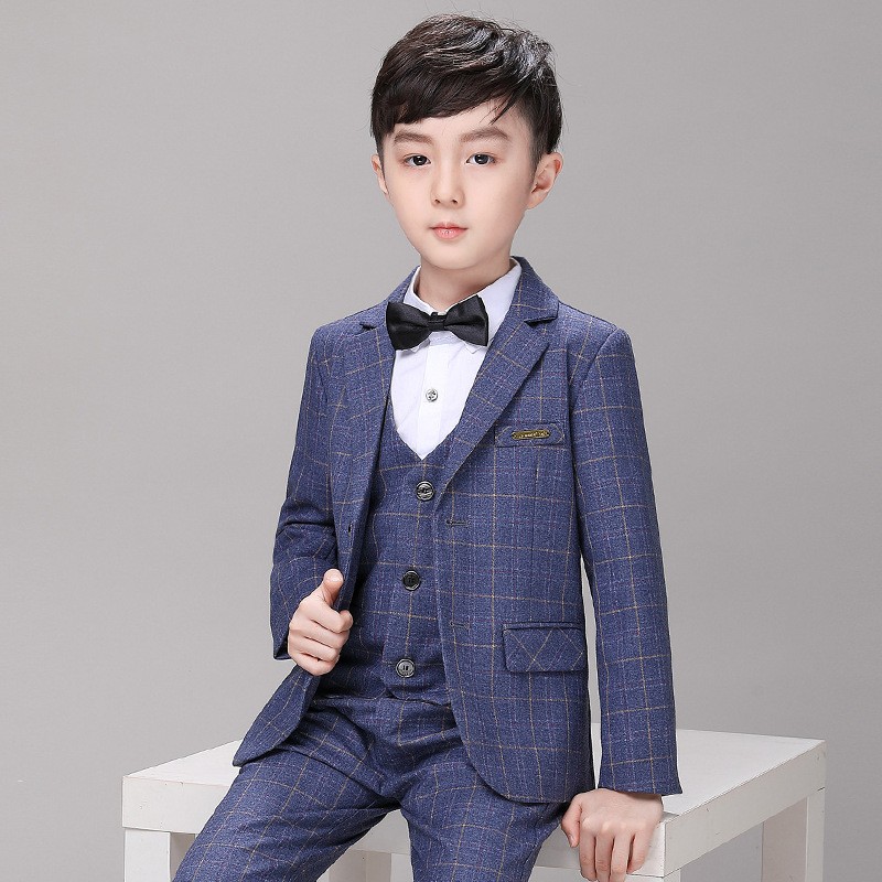 男孩十岁生日男童西装套装主持人小西服春秋儿童演讲比赛礼服正装