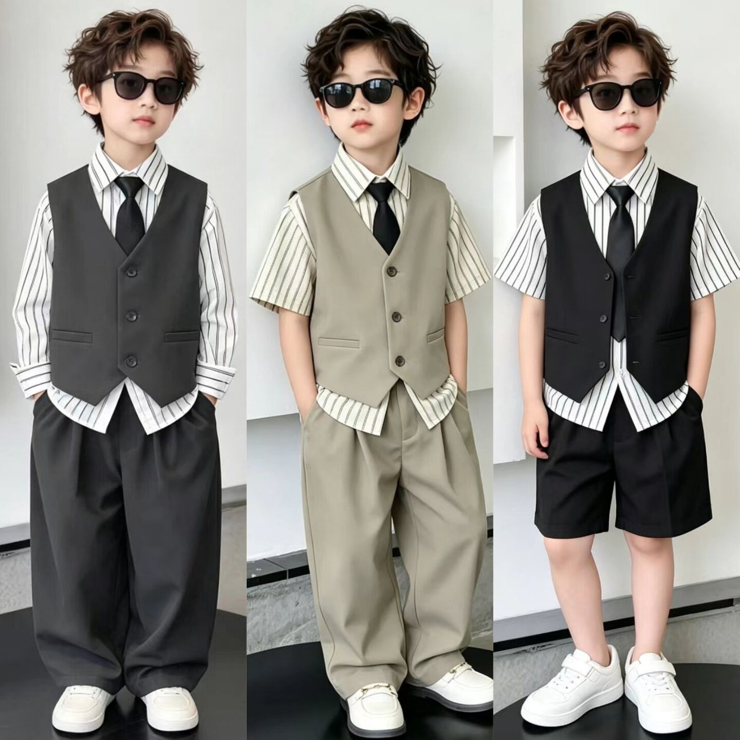 男童西装套装夏季十岁生日男孩衣服儿童小礼服男生参加婚礼穿搭10