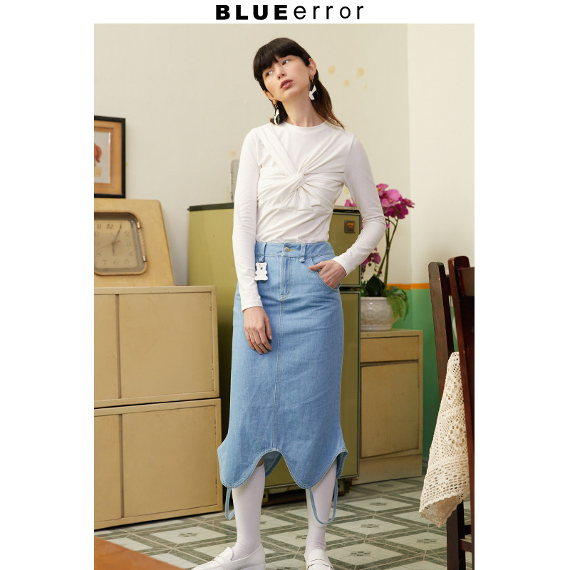 BLUEerror原創設計 2020秋新品中長款不規則裙擺魚尾牛仔半身裙在類目 女裝/女士精品, 半身裙中 - 來自Buy2taobao.com提供專業的淘寶代購服務