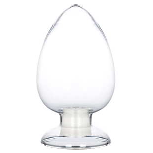 华鸥牌锥形鸡心瓶125 250 500ml 玻璃种子瓶样品展示瓶化工晶体粉末塑料颗粒展示瓶透明玻璃瓶含胶塞实验室