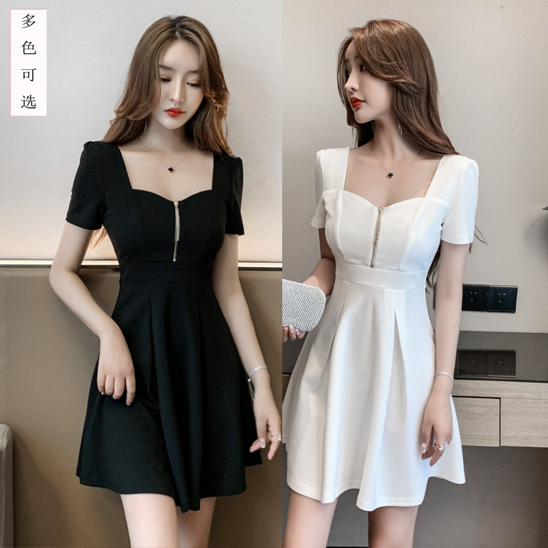 夜店女装收腰显瘦夜场上班衣服桑拿足浴沐足技师工作服性感连衣裙