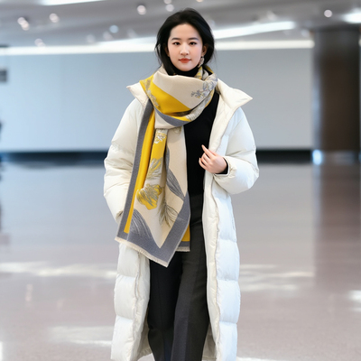 独特漂亮围巾披肩轻奢高级感