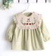 女童罩衣外穿洋气吃饭衣秋冬季 围兜防脏婴儿女宝宝小公主防水围裙