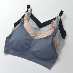 下围宽松不勒 舒适好穿剪标哺乳文胸原单喂奶胸罩孕期薄特大码