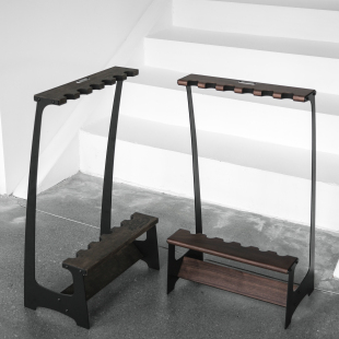 什良商店钓鱼部鱼竿展示架立式展陈收纳商用家用路亚飞蝇小物钓