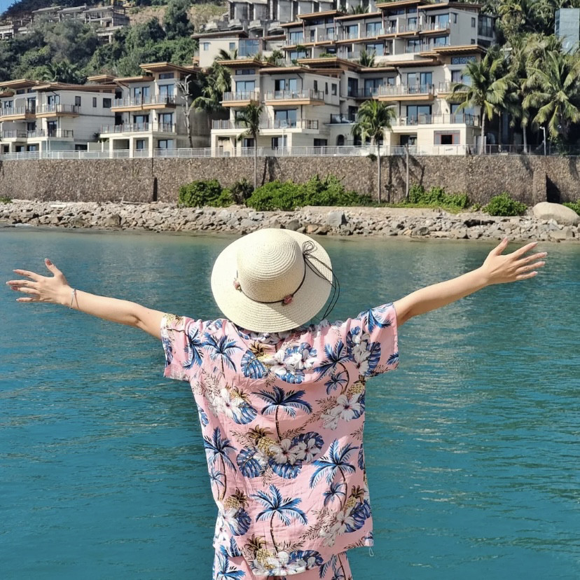 海南岛服海边沙滩服翻领衬衫性感直播专用链接碎花系带荷叶边领