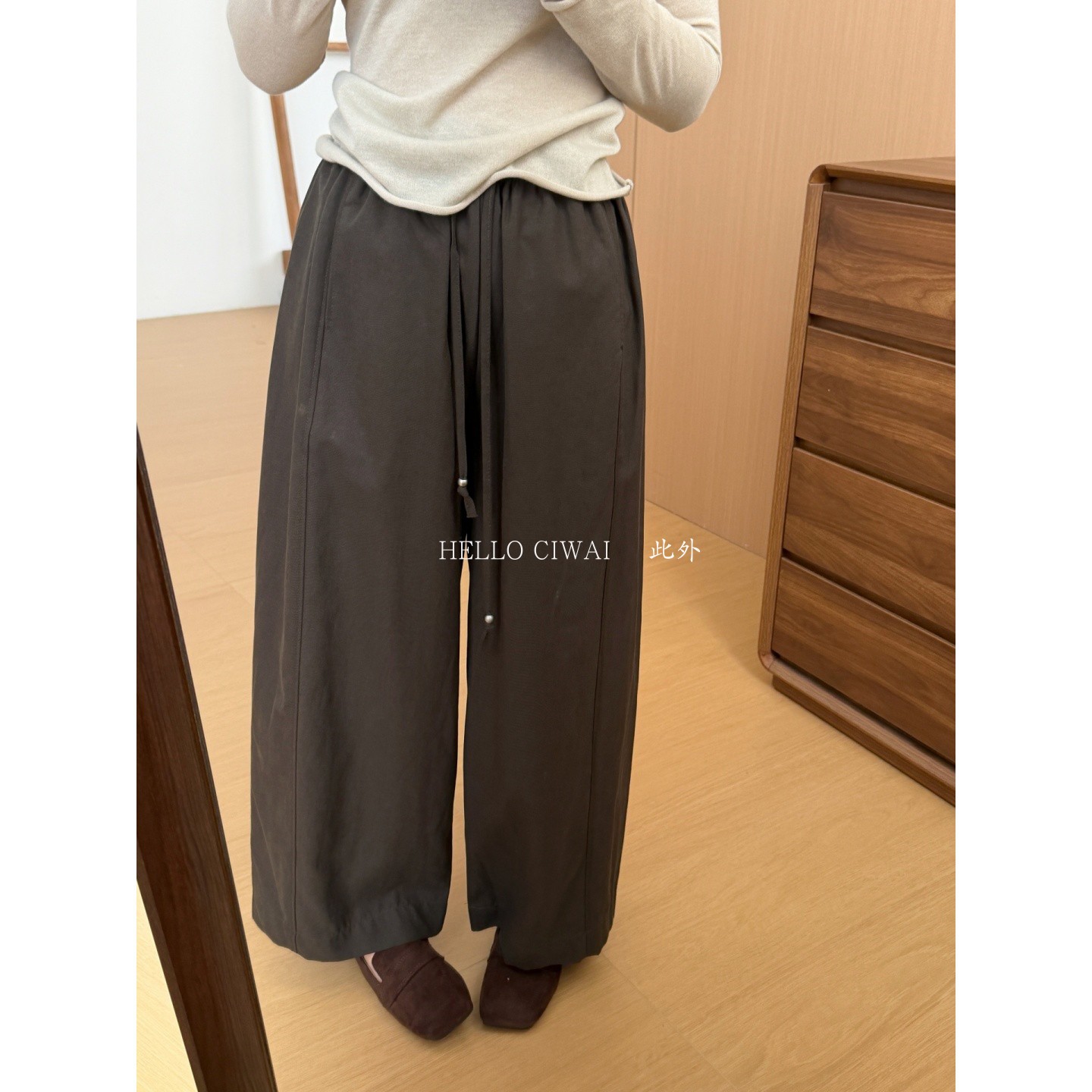 此外韩版宽松休闲裤女图片
