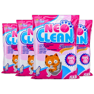 NEO天净猫砂罗密欧有香款膨润土猫沙5KG*4包整箱低尘强力结团消臭