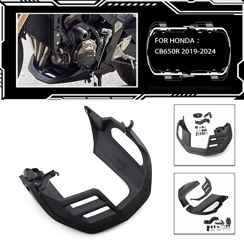 适用于本田CB650R 摩托车发动机底部导流罩 低盘整流罩 2019-2024