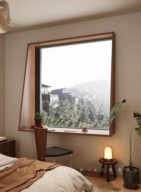 实木飘窗台板桌面吧台板窗台桌面板书桌台面