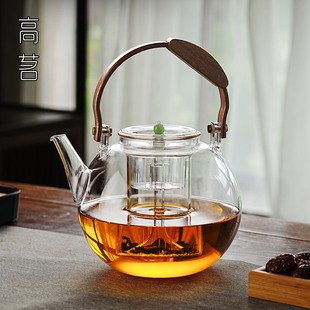 大容量玻璃煮茶壶2026新款围炉煮茶专用茶壶加厚高硼硅防烫提梁壶