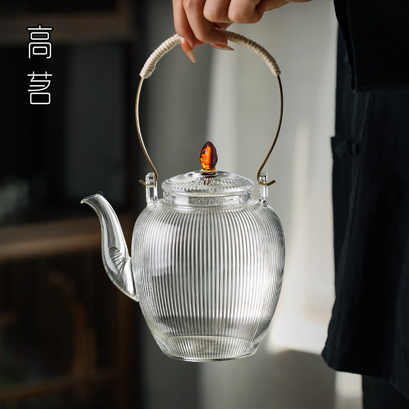 高茗耐高温烧水壶玻璃煮茶壶