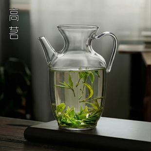 泡绿茶专用玻璃壶宋壶2026新款茶壶绿茶泡茶器仿宋玻璃执壶冲茶器