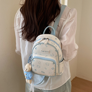 幼儿园研学书包儿童宝宝可爱卡通猫咪图案洋气百搭小熊出游背包潮