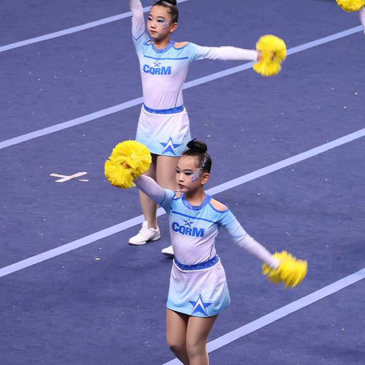 定制啦啦操比赛服啦啦队服装竞技健美操服装体操服新品25学生女男