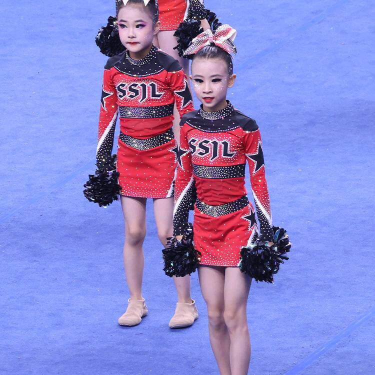 订制啦啦操比赛服装啦啦队服竞技健美操服装体操服学生新品25女男