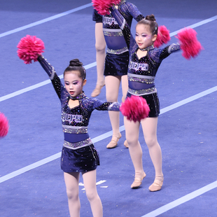 定做啦啦操比赛服装啦啦队演出服拉拉队服健美操服装新品25女男团