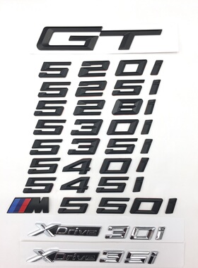 2018新款宝马车标 520i 525i 528i 530i 535i 540i 545i M550i GT