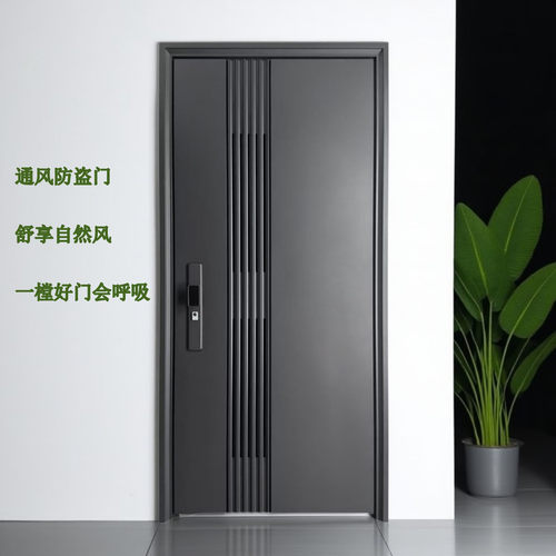 通风防盗门新款平开钢制家用门