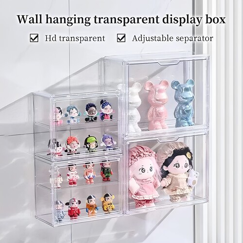 收纳盒化妆品展示柜壁挂透明手