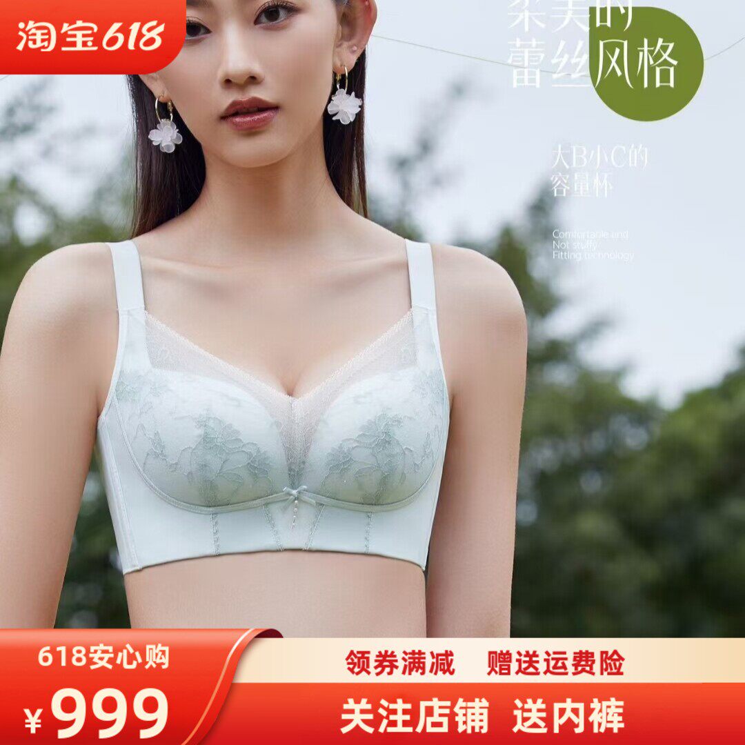 浪漫身段2331新款轻薄BC杯0.6Cm上托聚拢无钢圈无磁女士内衣文胸