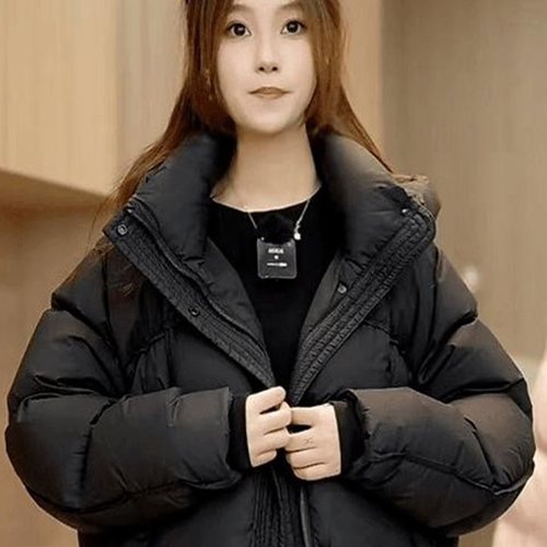 YY同款2024新冬季羽绒服短款宽松加厚小个子白鸭绒时尚保暖外套女