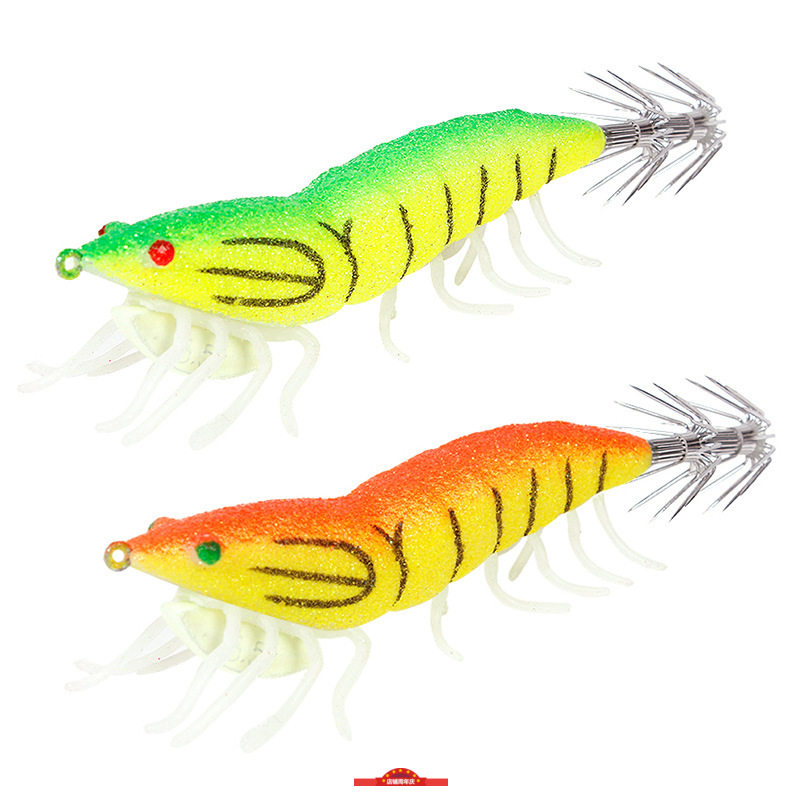 新款垂钓夜光软式钩墨35号荧光木虾路亚假饵虾钓鱿鱼饵软脚虾包邮,户外/登山/野营/旅行用品,路亚饵,淘宝优惠券,粉丝福利购,淘宝优惠卷